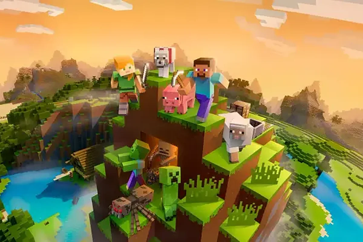 Minecraft survival world with shaders running on an EnixServer node